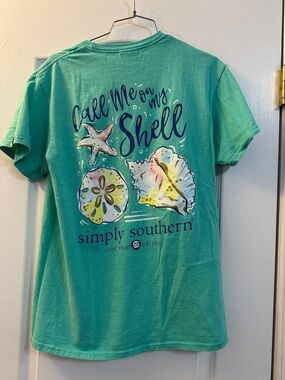Simply Southern Mint Sea Shell Graphic Tee